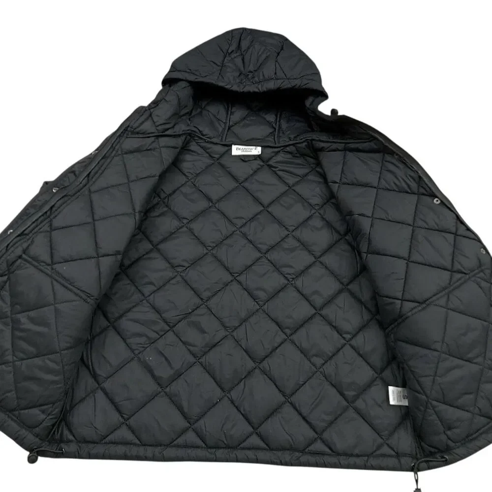 Bearpaw Outdoors Black Diamond Quilted Hooded Jacket Womens Small Lighweight